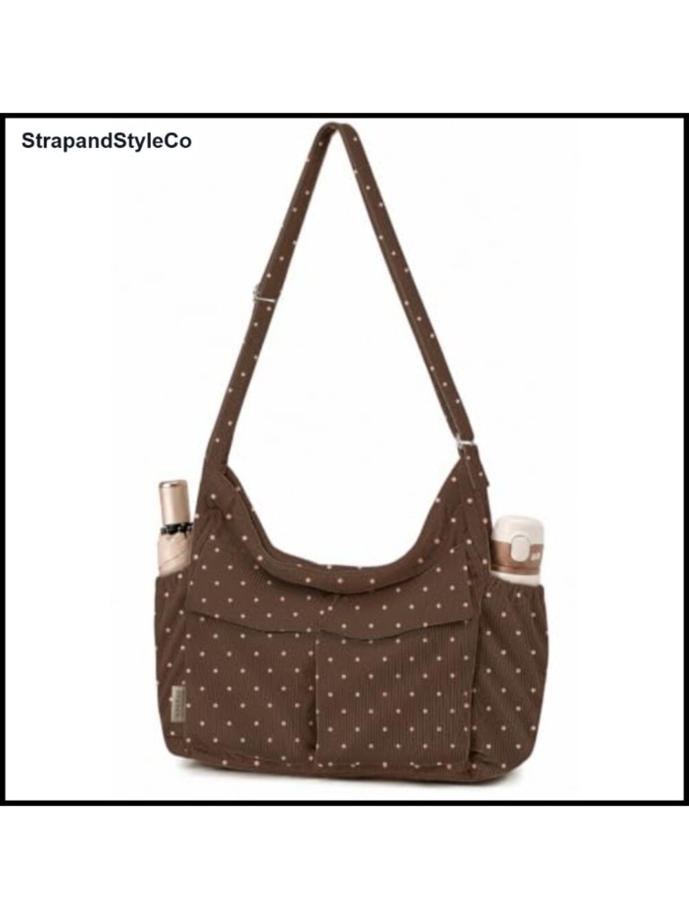 Corduroy Crossbody Hobo Bag Messenger Laptop Tote Purse